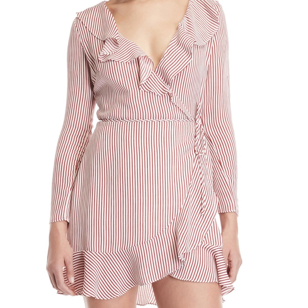 Lucy Paris Gemma Ruffle Wrap Dress